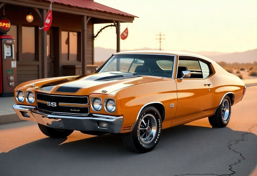 The Chevrolet SS of the 70s: pure muscle, bold style, endless freedom